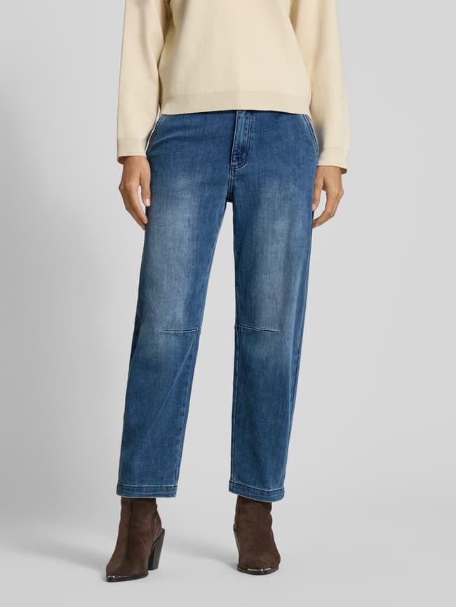 Barrel Fit Jeans im Used-Look - Hellblau