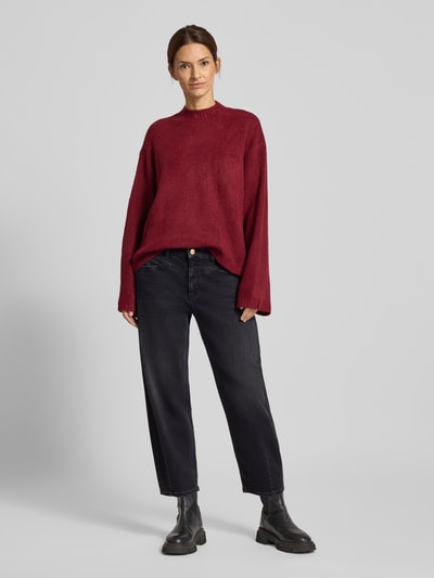 Barrel Fit Jeans mit Eingrifftaschen Modell 'ELIN' - Anthrazit