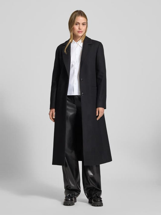 Boxy Fit Hemdbluse aus reiner Baumwolle Modell 'ELMA' - Offwhite