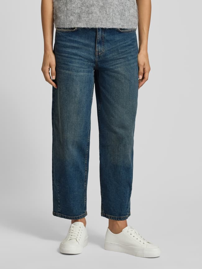 Barrel Fit Jeans im Used-Look Modell 'Lolah' - Jeansblau