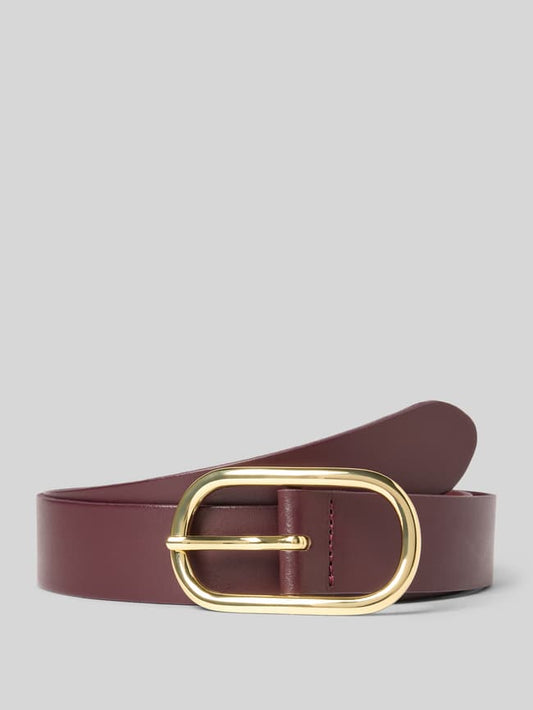 Gürtel aus Rindsleder mit Dornschließe - Bordeaux