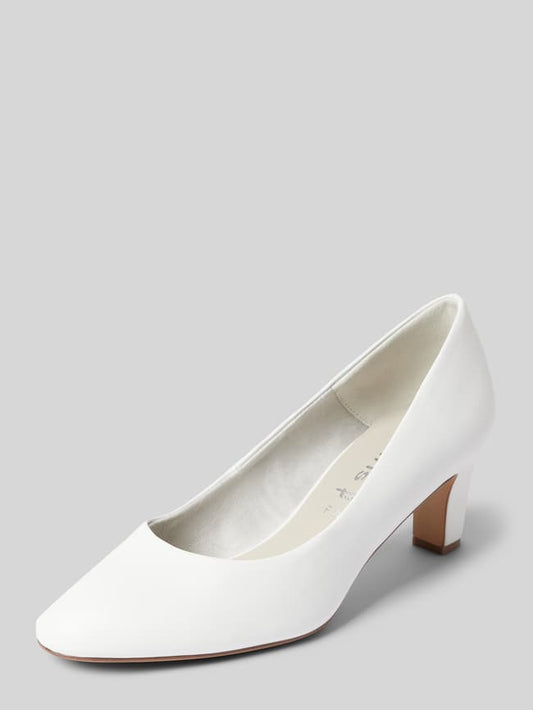 Pumps mit Blockabsatz - Weiss