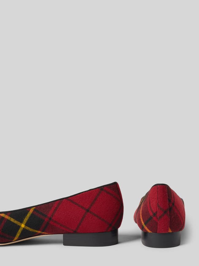 Ballerinas mit Label-Stitching - Black