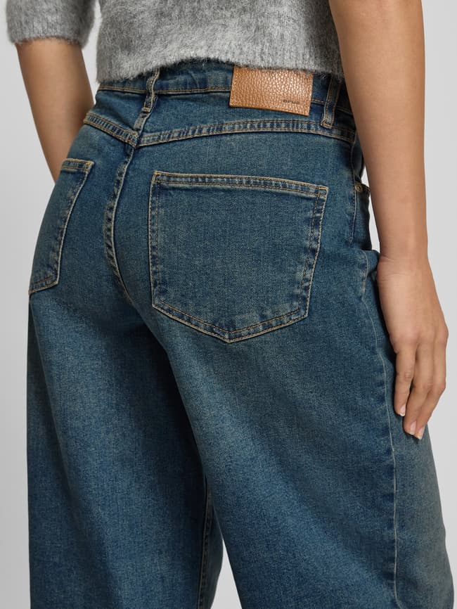 Barrel Fit Jeans im Used-Look Modell 'Lolah' - Jeansblau