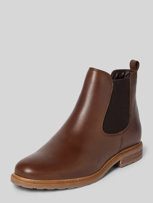 Chelsea Boots aus echtem Leder - Dunkelbraun