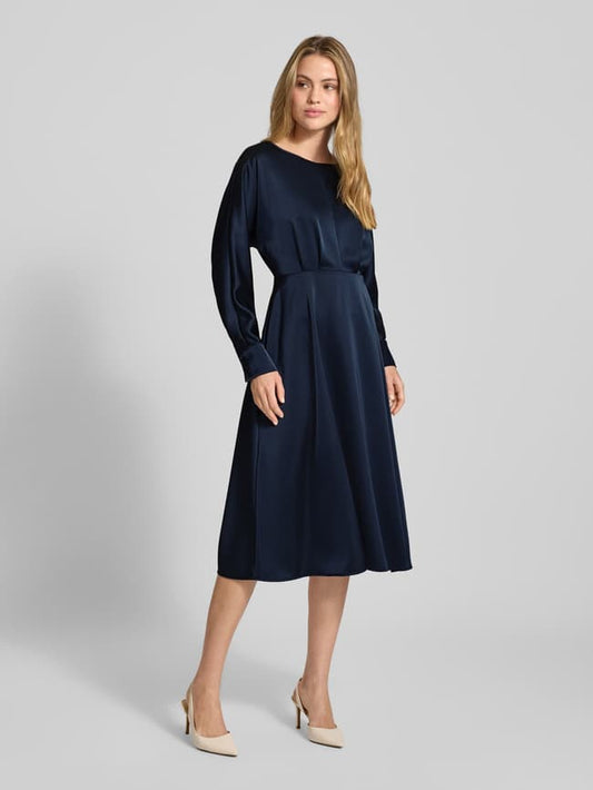 Selection Midikleid mit Rundhalsausschnitt - Marine