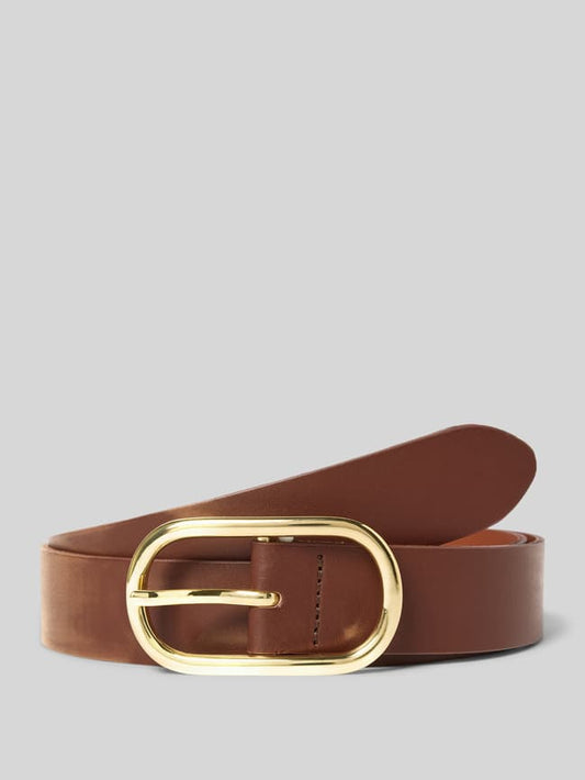 Gürtel aus Rindsleder mit Dornschließe - Cognac