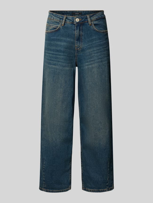 Barrel Fit Jeans im Used-Look Modell 'Lolah' - Jeansblau