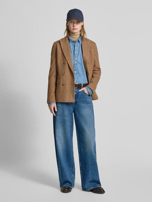 Wide Fit Jeans im 5-Pocket-Design - Jeansblau