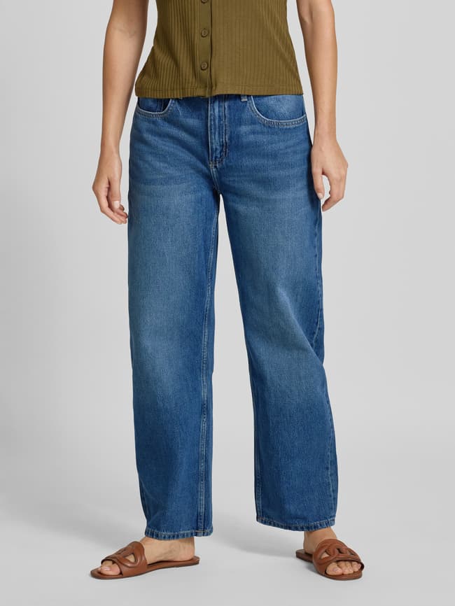 Baggy Fit Jeans im 5-Pocket-Design - Dunkelblau