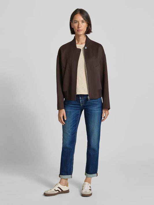 Mom Fit Jeans mit Paspeltaschen Modell 'Pearlie' - Blau