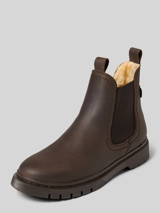 Chelsea Boots aus echtem Leder - Dunkelbraun
