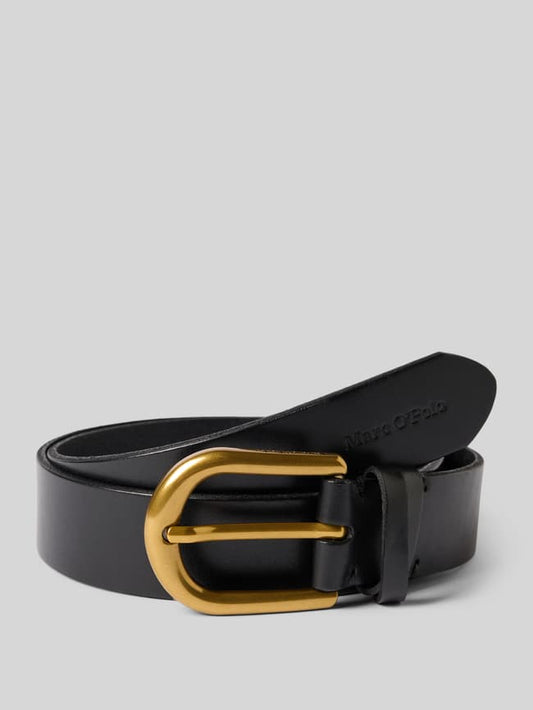 Gürtel aus echtem Rindsleder Modell 'DAGMAR' - Black