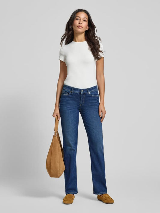 Slim Fit Jeans mit 5-Pocket-Design - Blau