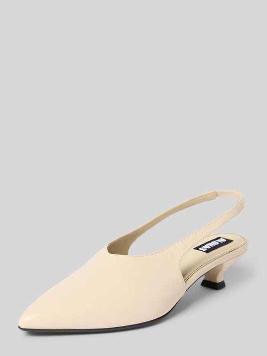 Pumps aus echtem Leder Modell 'Eros' - Ecru