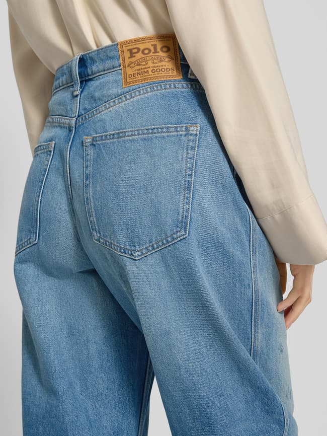 Barrel Jeans im 5-Pocket-Design - Jeansblau