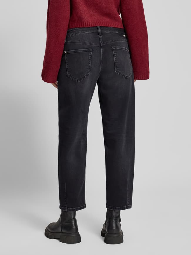 Barrel Fit Jeans mit Eingrifftaschen Modell 'ELIN' - Anthrazit