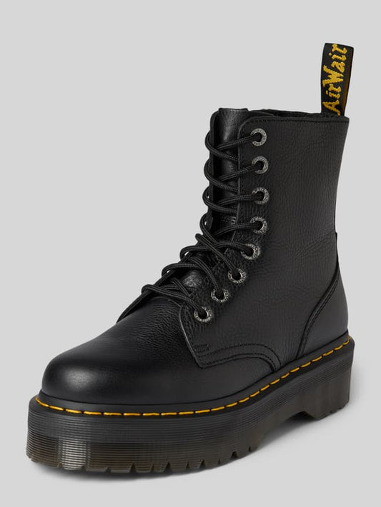 Boots aus Leder mit Reißverschluss Modell 'Jadon III' - Black