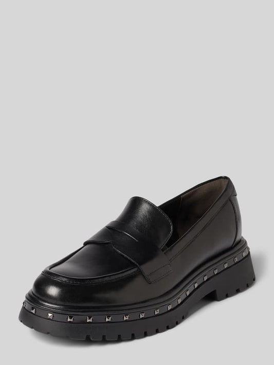 Loafer aus echtem Leder  - Black