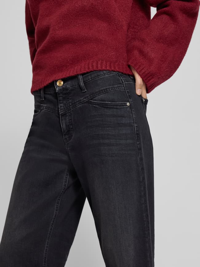 Barrel Fit Jeans mit Eingrifftaschen Modell 'ELIN' - Anthrazit