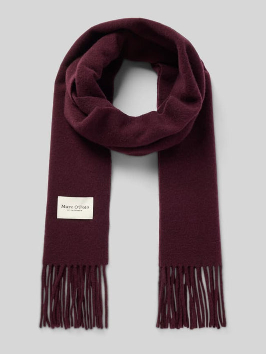 Schal aus reiner Schurwolle  - Bordeaux