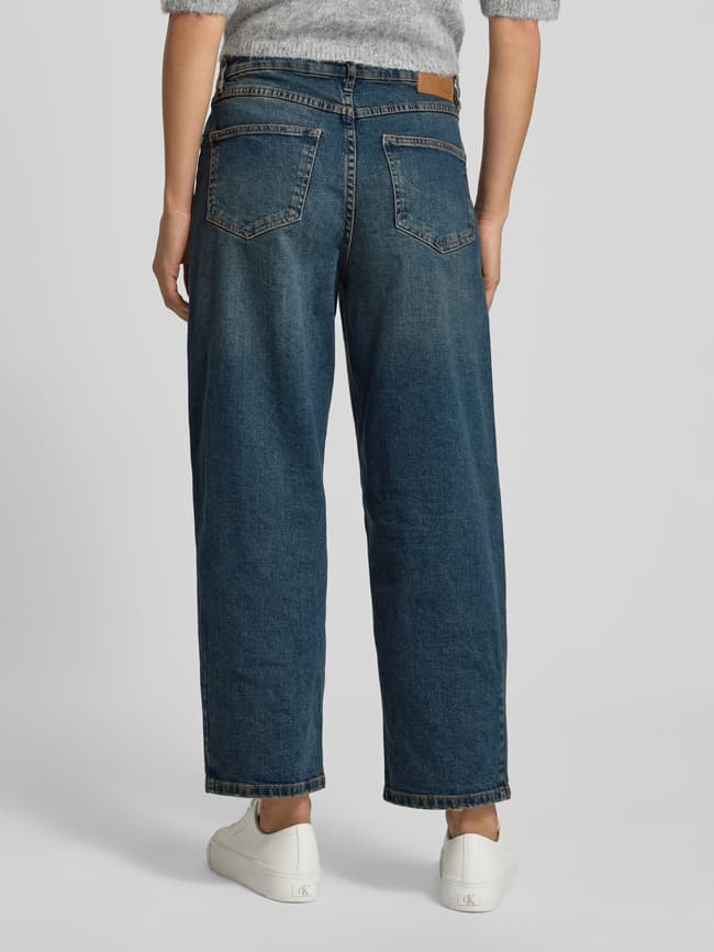 Barrel Fit Jeans im Used-Look Modell 'Lolah' - Jeansblau