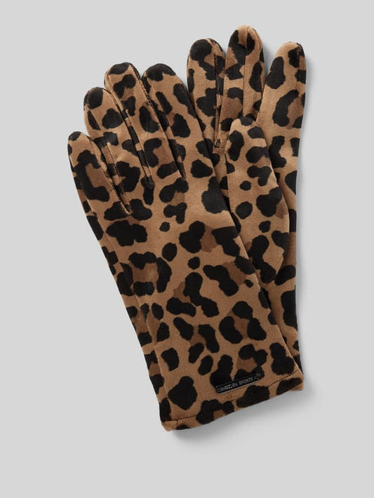 Handschuhe mit Label-Detail - Black