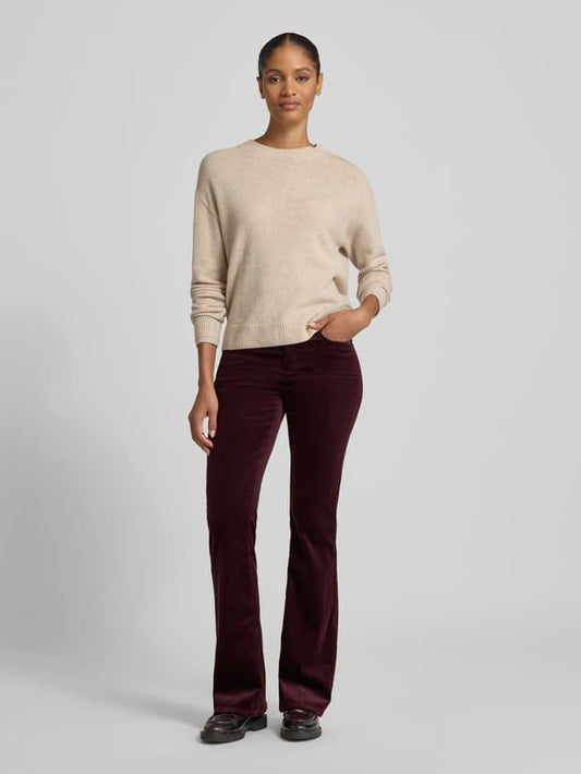 Flared Cordhose mit 5-Pocket-Design Modell 'PARIS' - Bordeaux