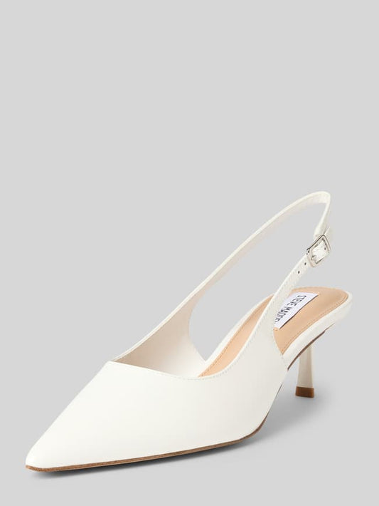 Lederpumps mit Fesselriemen Modell 'Korra' - Weiss