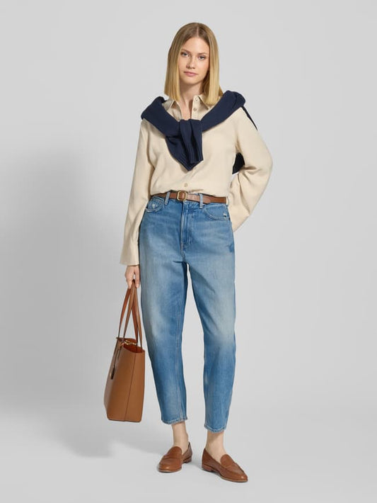 Barrel Jeans im 5-Pocket-Design - Jeansblau