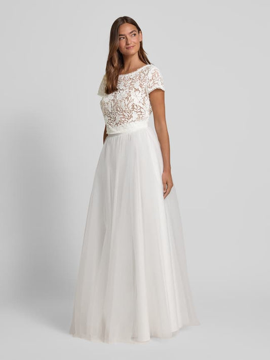 Relaxed Fit T-Shirt im semitransparentem Design - Offwhite